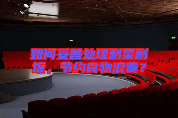 如何妥善處理剩菜剩飯，節(jié)約食物浪費(fèi)？