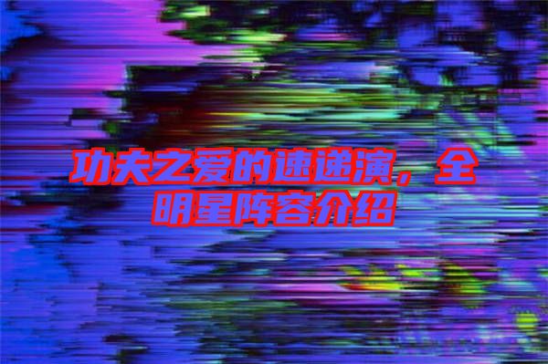 功夫之愛的速遞演，全明星陣容介紹