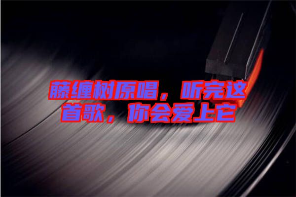 藤纏樹原唱，聽完這首歌，你會(huì)愛上它