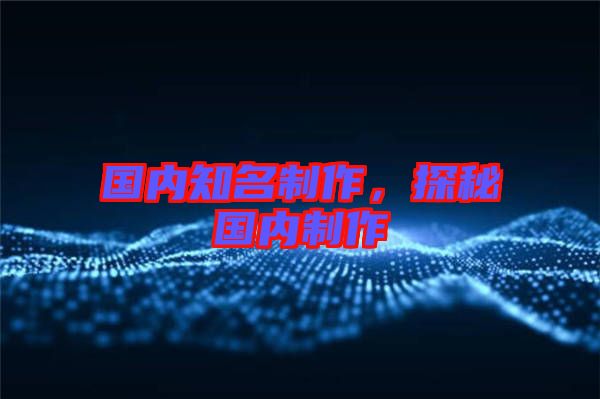 國內(nèi)知名制作，探秘國內(nèi)制作