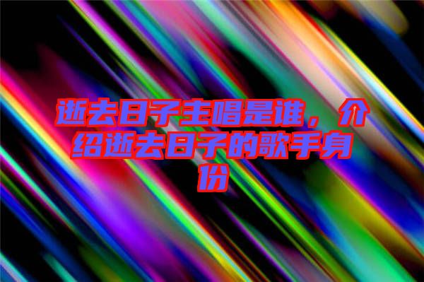 逝去日子主唱是誰，介紹逝去日子的歌手身份