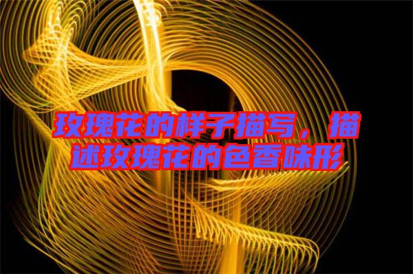 玫瑰花的樣子描寫，描述玫瑰花的色香味形