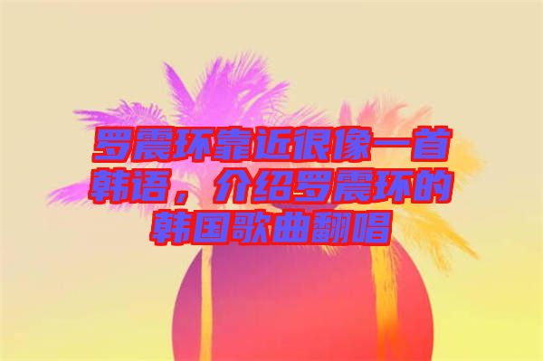 羅震環(huán)靠近很像一首韓語，介紹羅震環(huán)的韓國(guó)歌曲翻唱