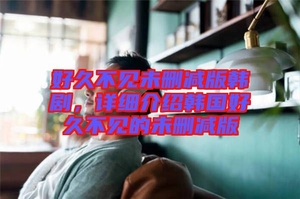 好久不見未刪減版韓劇，詳細(xì)介紹韓國好久不見的未刪減版