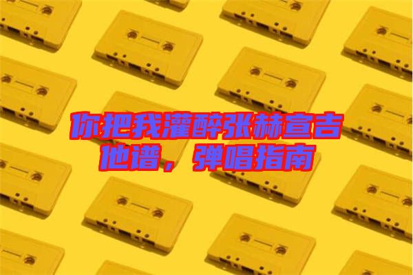 你把我灌醉張赫宣吉他譜，彈唱指南