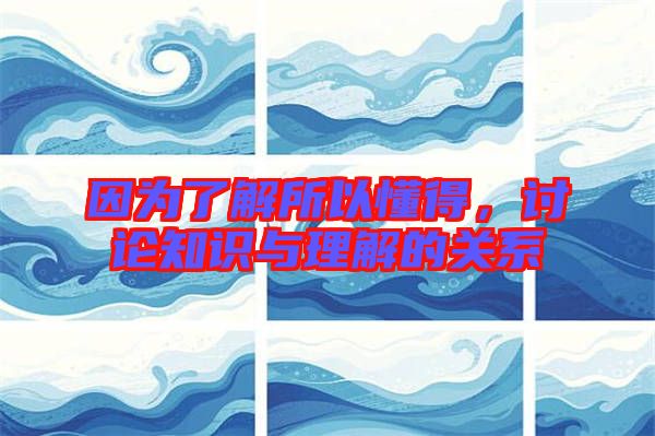 因?yàn)榱私馑远?，討論知識與理解的關(guān)系