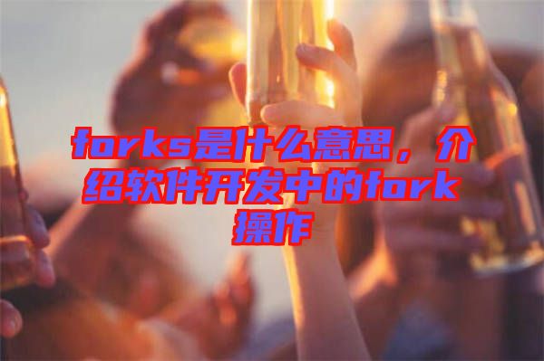 forks是什么意思，介紹軟件開發(fā)中的fork操作