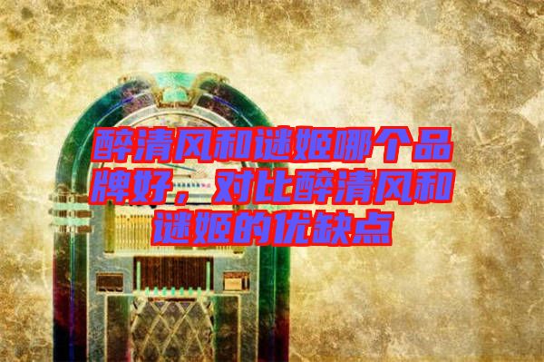 醉清風和謎姬哪個品牌好，對比醉清風和謎姬的優(yōu)缺點