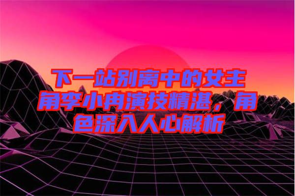 下一站別離中的女主角李小冉演技精湛，角色深入人心解析