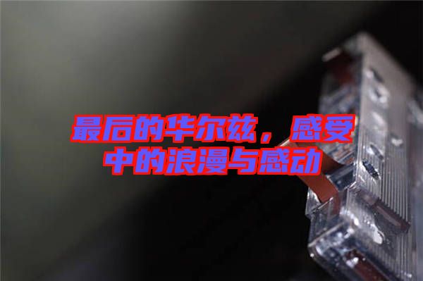 最后的華爾茲，感受中的浪漫與感動