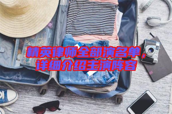 精英律師全部演名單，詳細介紹主演陣容