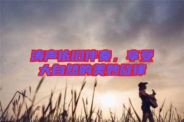 濤聲依舊伴奏，享受大自然的美妙旋律