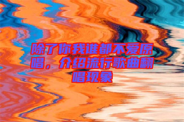 除了你我誰都不愛原唱，介紹流行歌曲翻唱現(xiàn)象