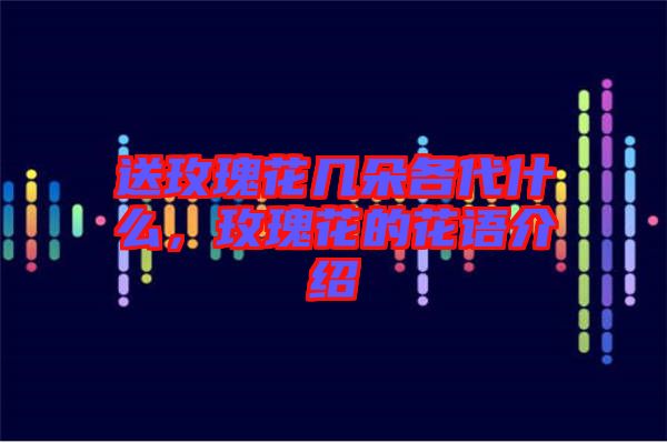 送玫瑰花幾朵各代什么，玫瑰花的花語介紹