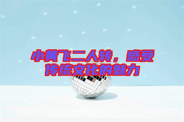 小黃飛二人轉(zhuǎn)，感受傳統(tǒng)文化的魅力