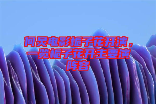 何炅電影梔子花開演，一覽梔子花開主要演陣容