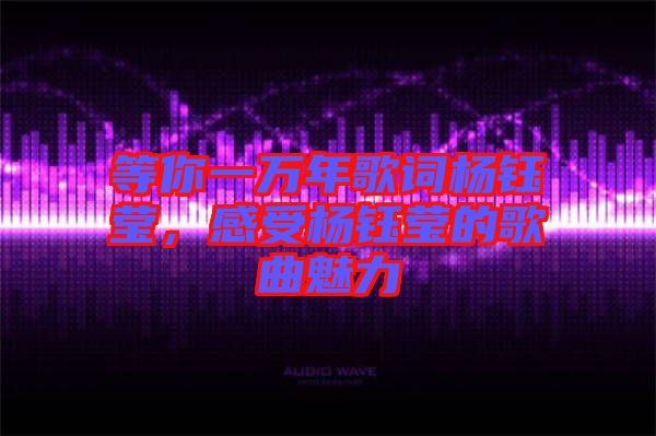 等你一萬(wàn)年歌詞楊鈺瑩，感受楊鈺瑩的歌曲魅力