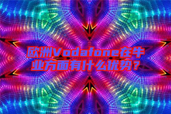 歐洲Vodafone在牛業(yè)方面有什么優(yōu)勢(shì)？