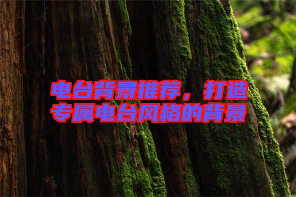 電臺背景推薦，打造專屬電臺風格的背景