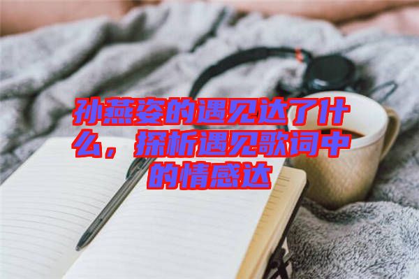 孫燕姿的遇見達(dá)了什么，探析遇見歌詞中的情感達(dá)