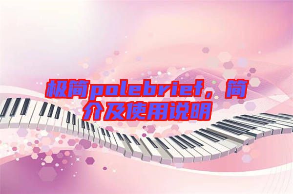 極簡polebrief，簡介及使用說明