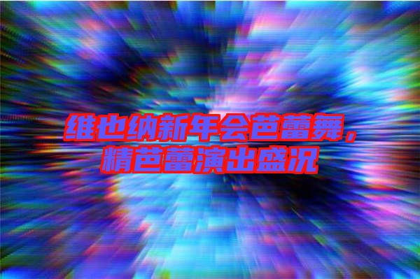 維也納新年會(huì)芭蕾舞，精芭蕾演出盛況