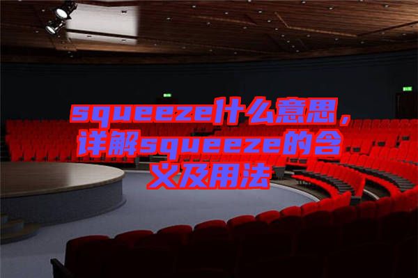 squeeze什么意思，詳解squeeze的含義及用法
