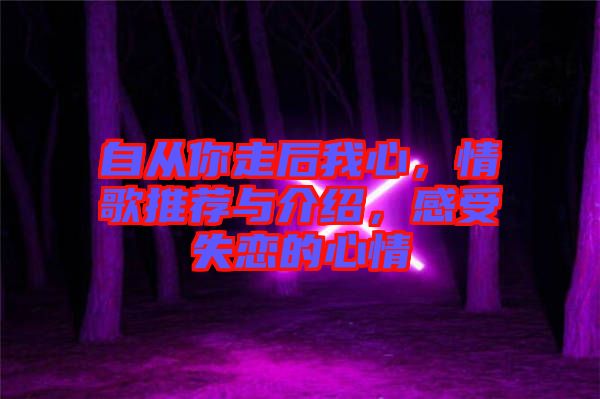 自從你走后我心，情歌推薦與介紹，感受失戀的心情