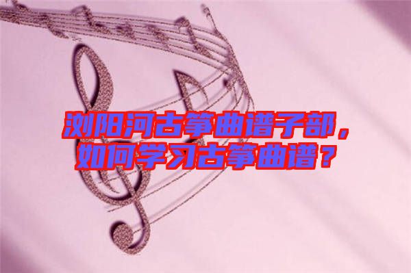 瀏陽河古箏曲譜子部，如何學(xué)習(xí)古箏曲譜？