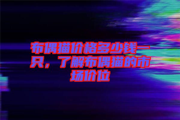 布偶貓價(jià)格多少錢(qián)一只，了解布偶貓的市場(chǎng)價(jià)位