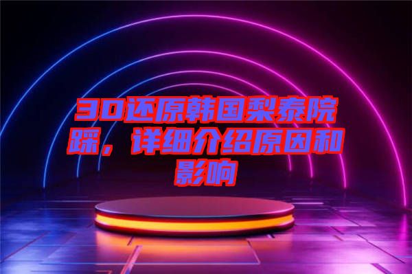 3D還原韓國梨泰院踩，詳細(xì)介紹原因和影響