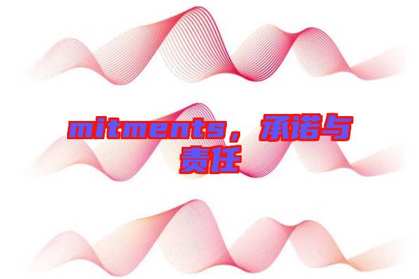 mitments，承諾與責(zé)任