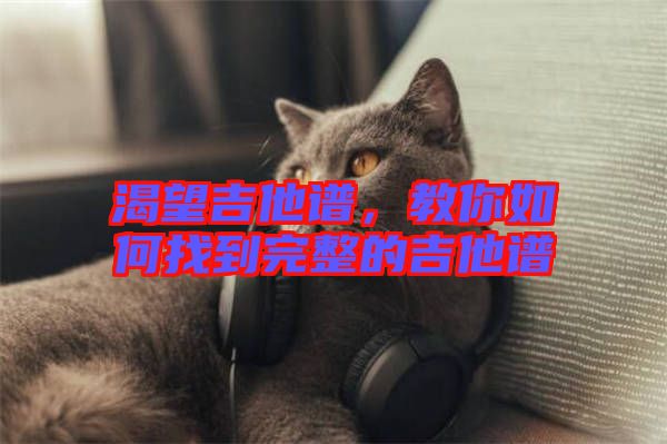 渴望吉他譜，教你如何找到完整的吉他譜