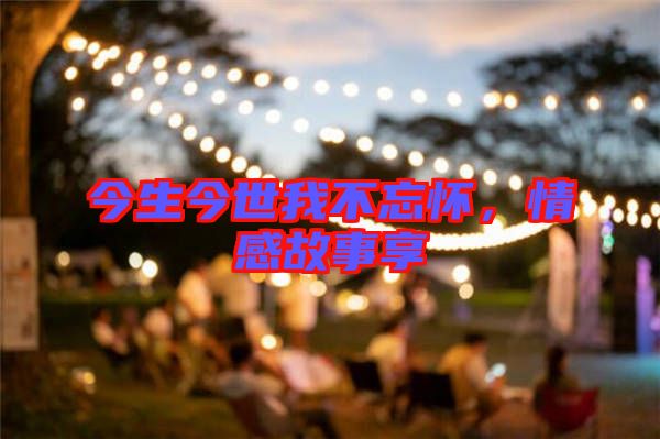今生今世我不忘懷，情感故事享
