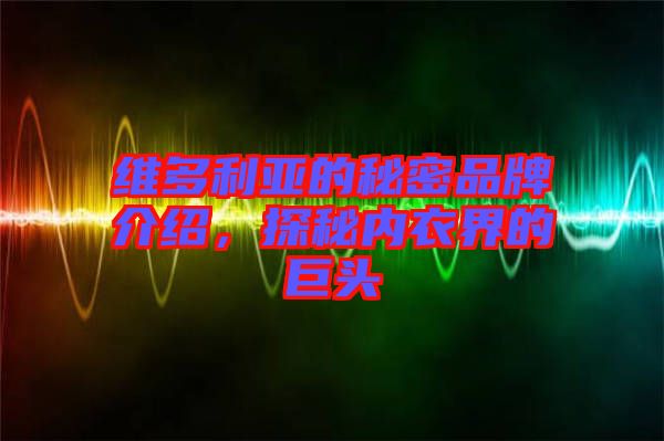維多利亞的秘密品牌介紹，探秘內(nèi)衣界的巨頭