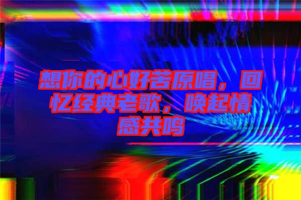 想你的心好苦原唱，回憶經(jīng)典老歌，喚起情感共鳴