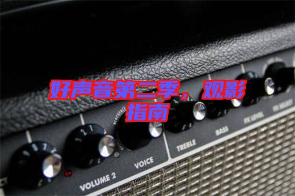 好聲音第二季，觀影指南