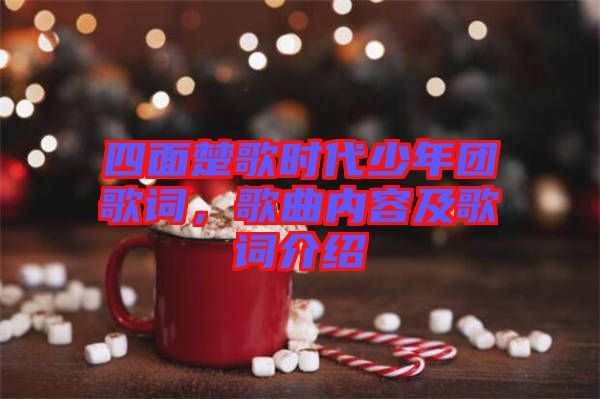 四面楚歌時代少年團歌詞，歌曲內容及歌詞介紹