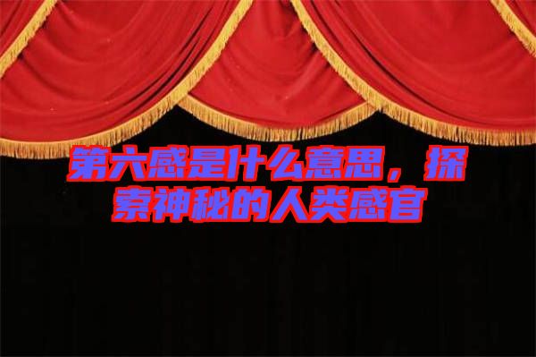第六感是什么意思，探索神秘的人類感官