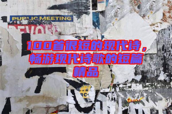 100首很短的現(xiàn)代詩，暢游現(xiàn)代詩歌的短篇精品