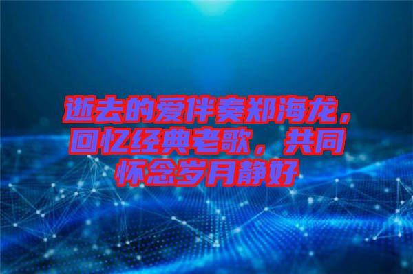 逝去的愛伴奏鄭海龍，回憶經(jīng)典老歌，共同懷念歲月靜好