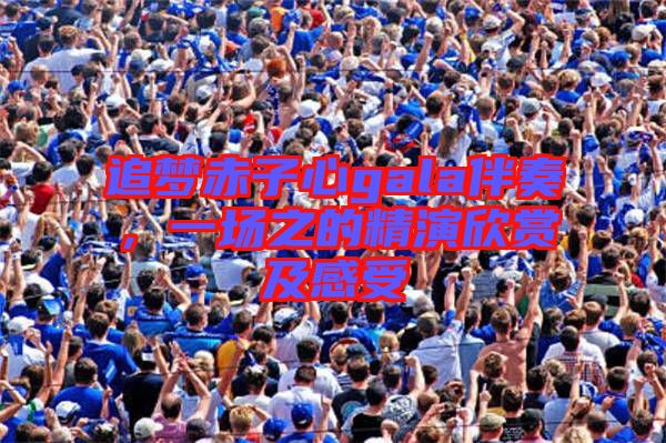 追夢赤子心gala伴奏，一場之的精演欣賞及感受