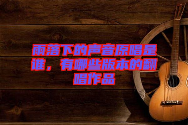 雨落下的聲音原唱是誰，有哪些版本的翻唱作品
