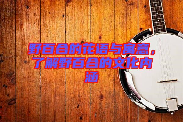 野百合的花語與寓意，了解野百合的文化內(nèi)涵