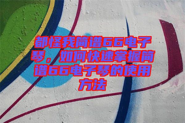 都怪我簡譜66電子琴，如何快速掌握簡譜66電子琴的使用方法