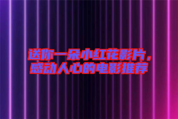 送你一朵小紅花影片，感動(dòng)人心的電影推薦