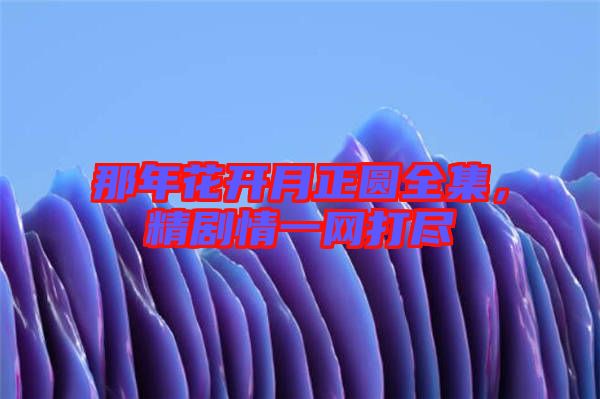 那年花開月正圓全集，精劇情一網打盡